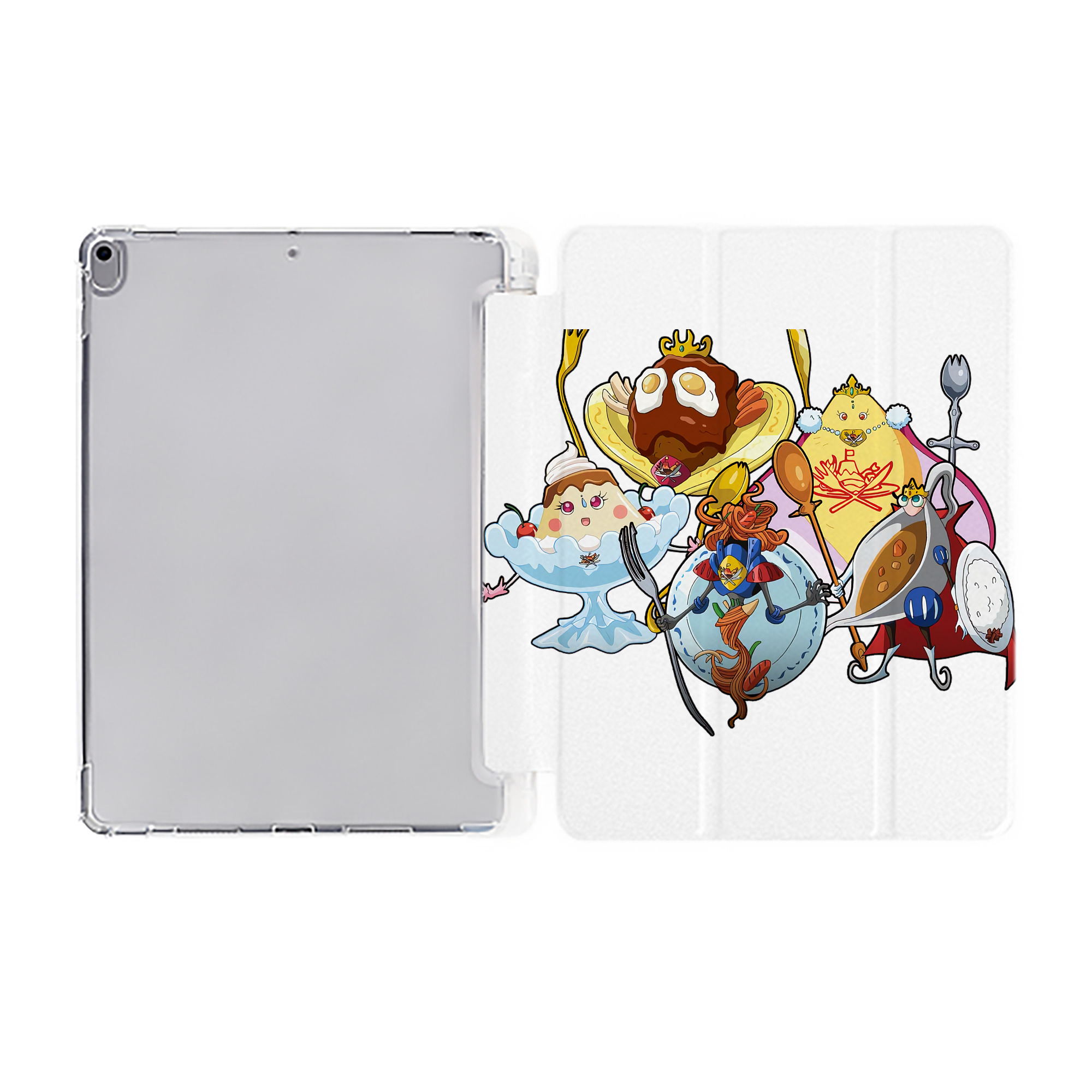 （画像用） 遊☆戯☆王 Yu-Gi-Oh! IPad ケース ペン収納付き 三つ折りスタンド PUレザー×シリコン 対応機種9.5/10.5/10.9インチ